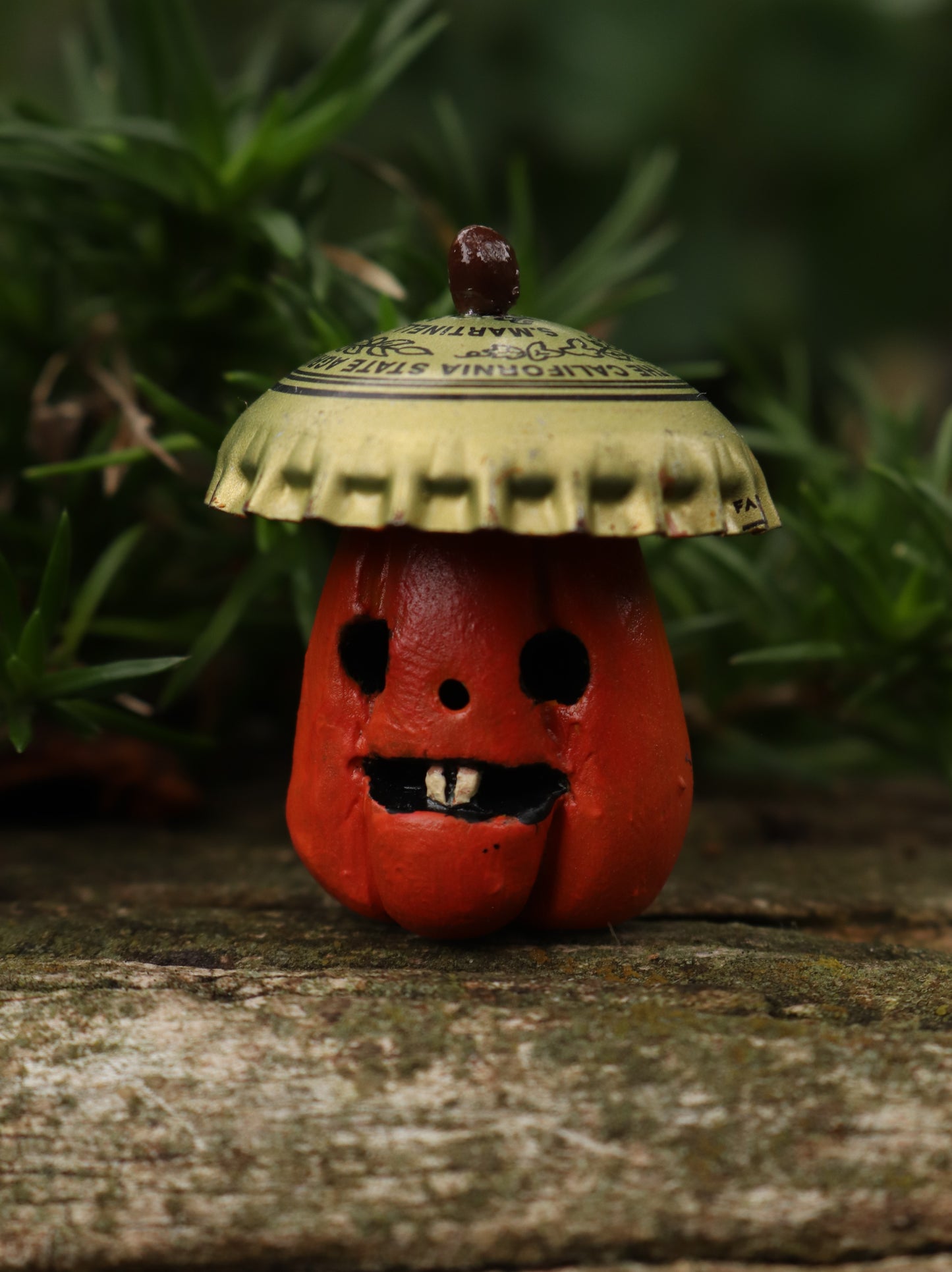 Halloween Bottle Cap Mushroom