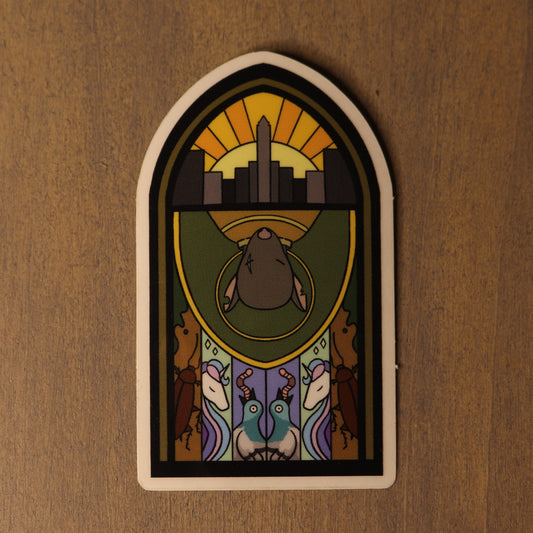 Rat Jesus Sticker